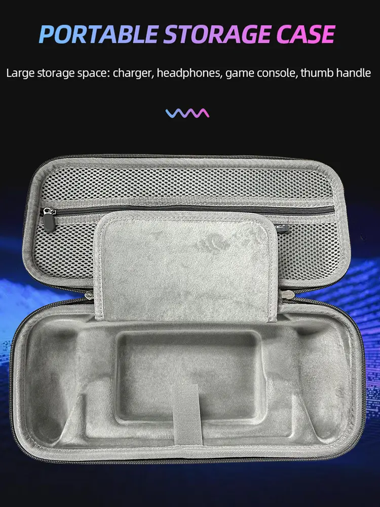 EVA Carrying Case Bag Shockproof Hard Storage Box Anti-Scratch with Mesh Pocket for PS5 Portal