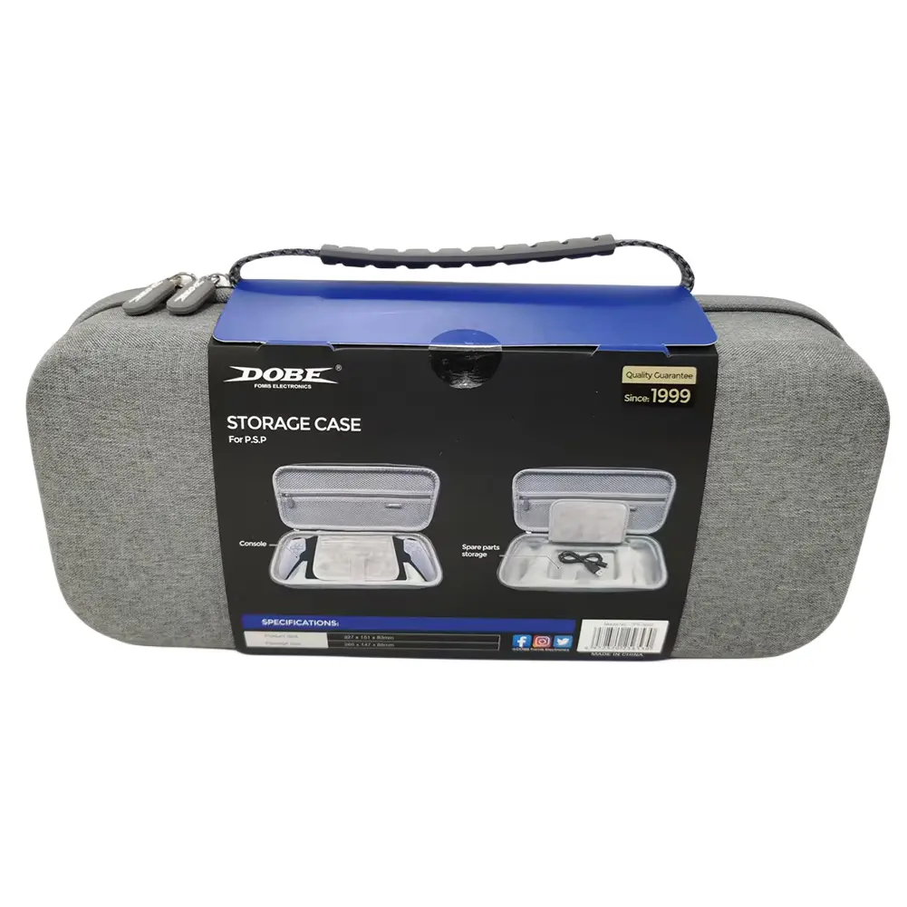 EVA Carrying Case Bag Shockproof Hard Storage Box Anti-Scratch with Mesh Pocket for PS5 Portal