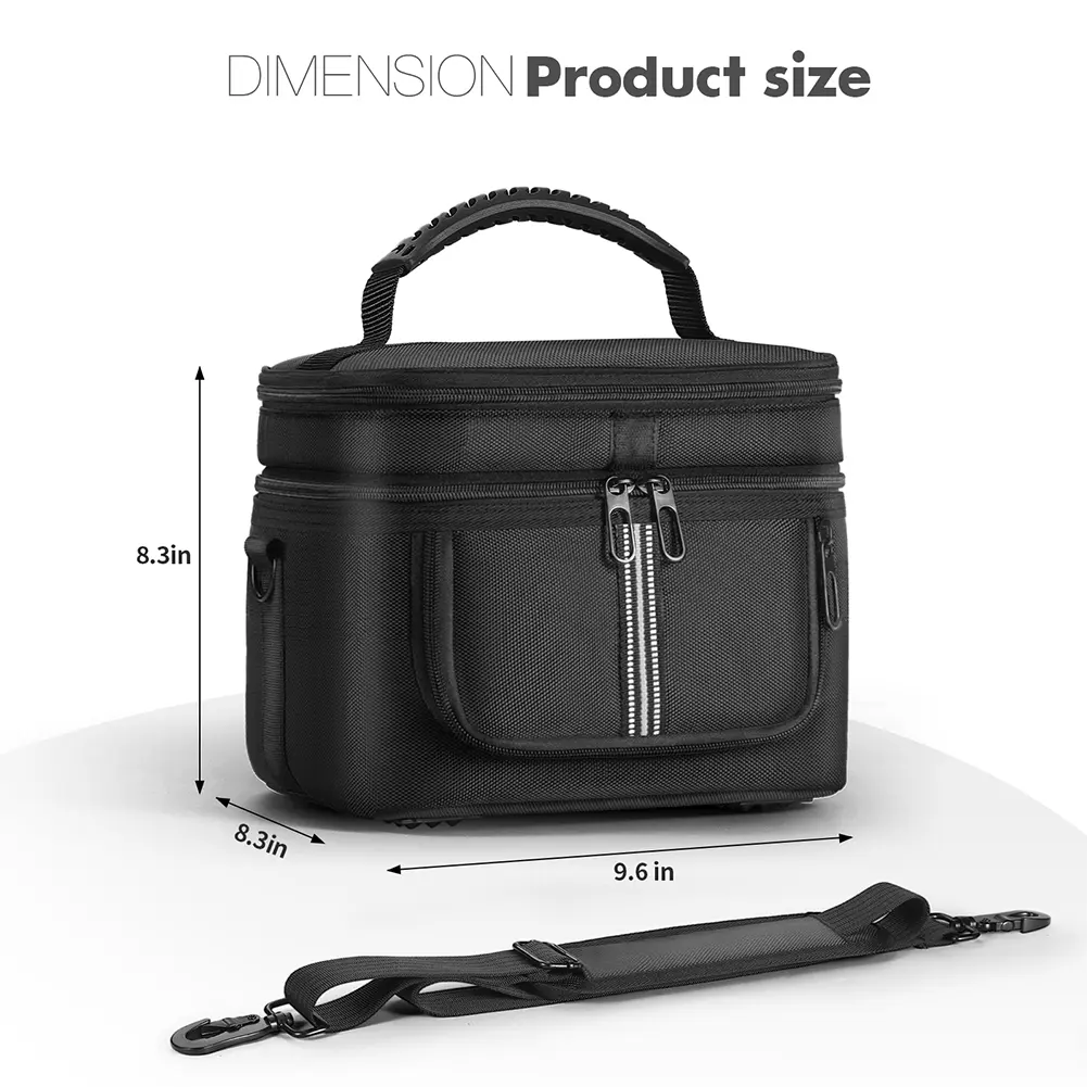 Carrying Case for Ef Ecoflow River 2 Travel Storage Bag Protective Case Dustproof Multiple Pockets with Shoulder Strap & Handle