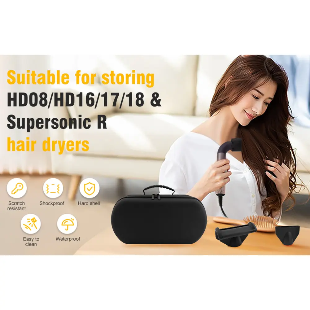 For Dyson Electric Hair Dryer Case Shockproof Portable Travel Carrying Box Hair Blow Storage Box for HD08/HD16/HD17/HD18