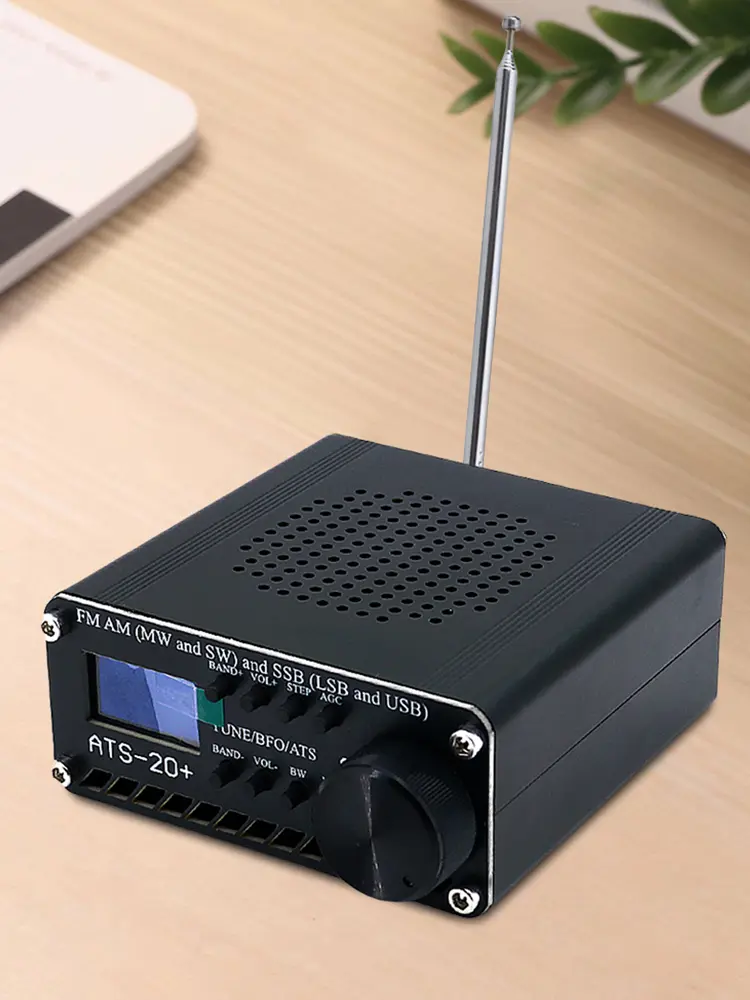 Professional ATS-20+ Receiver Lightweight Portable Radio Receiver OLED Screen FM AM MW SW LSB Receiver for Travel Camping Hiking