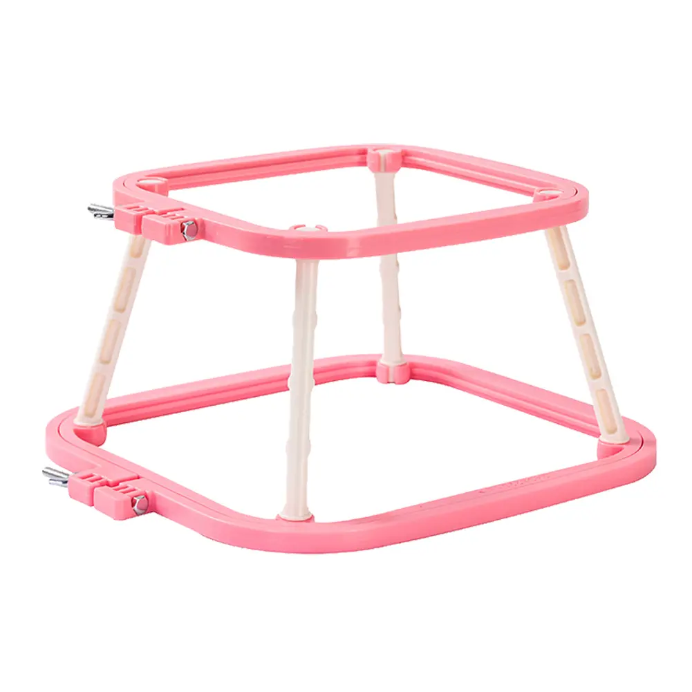 Cross Stitch Rack Multifunctional Plastic Cross-Stitch Hoop Removable 2 Tier Square Embroidery Hoop for Embroidery Silk-Painting