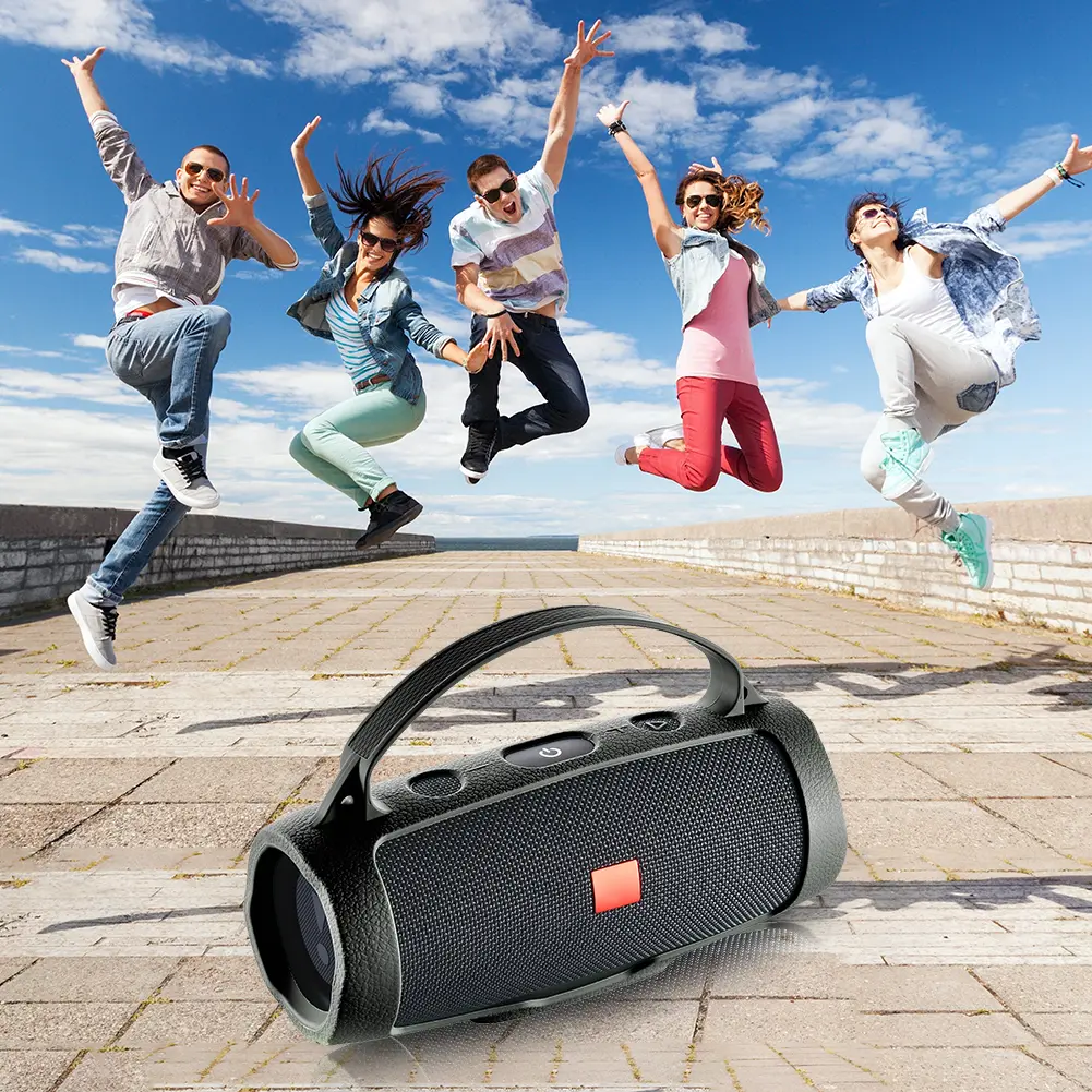 Silicone Protective Case Cover with Strap Carabiner Waterproof Protective Cover Portable Anti-Scratch for JBL Charge Essential 2
