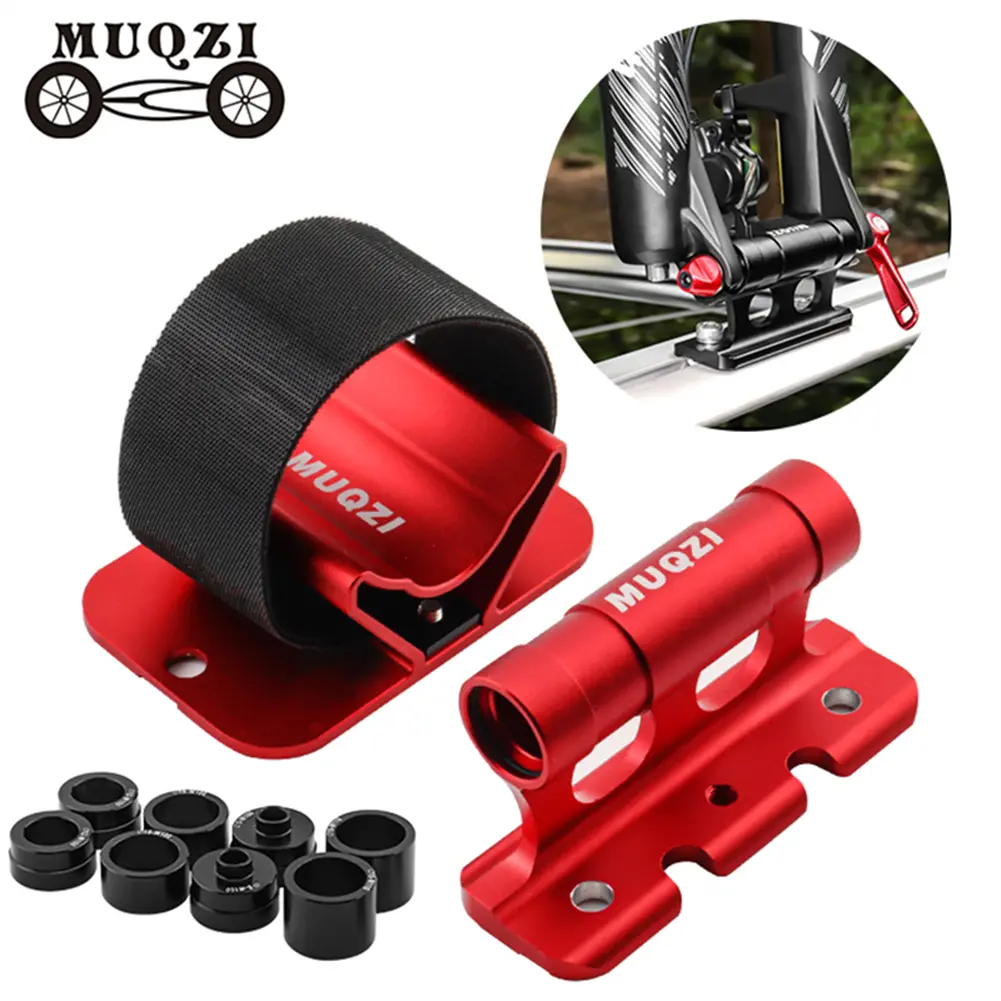MTB Road Bike Car Carry Bicycle Fixed Front Fork Bracket Quick Release Fixed Mount Parking Holder Rack Adapter