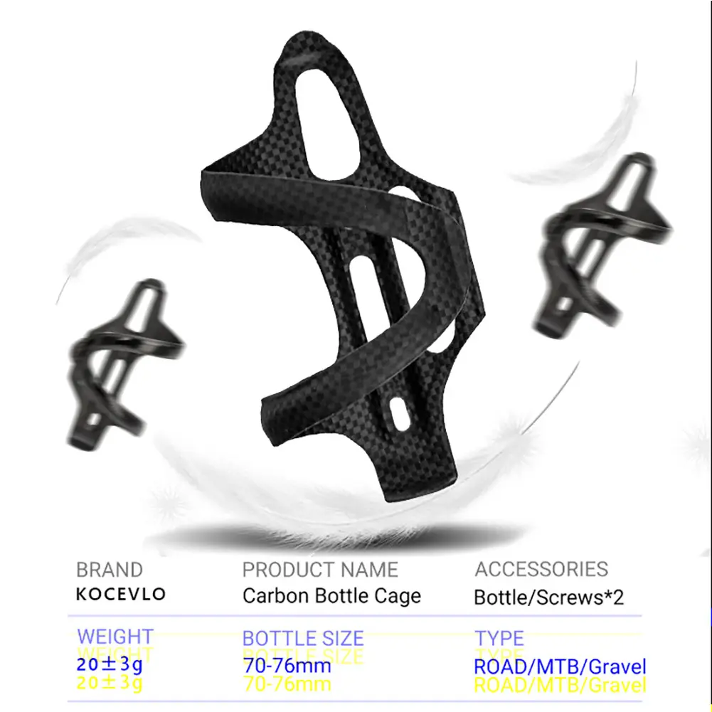 Bike Water Bottle Cage Bicycle Bottle Holder Full Carbon Fiber Water Bottle Rack Bike Water Bottle Bracket Cycling Accessories