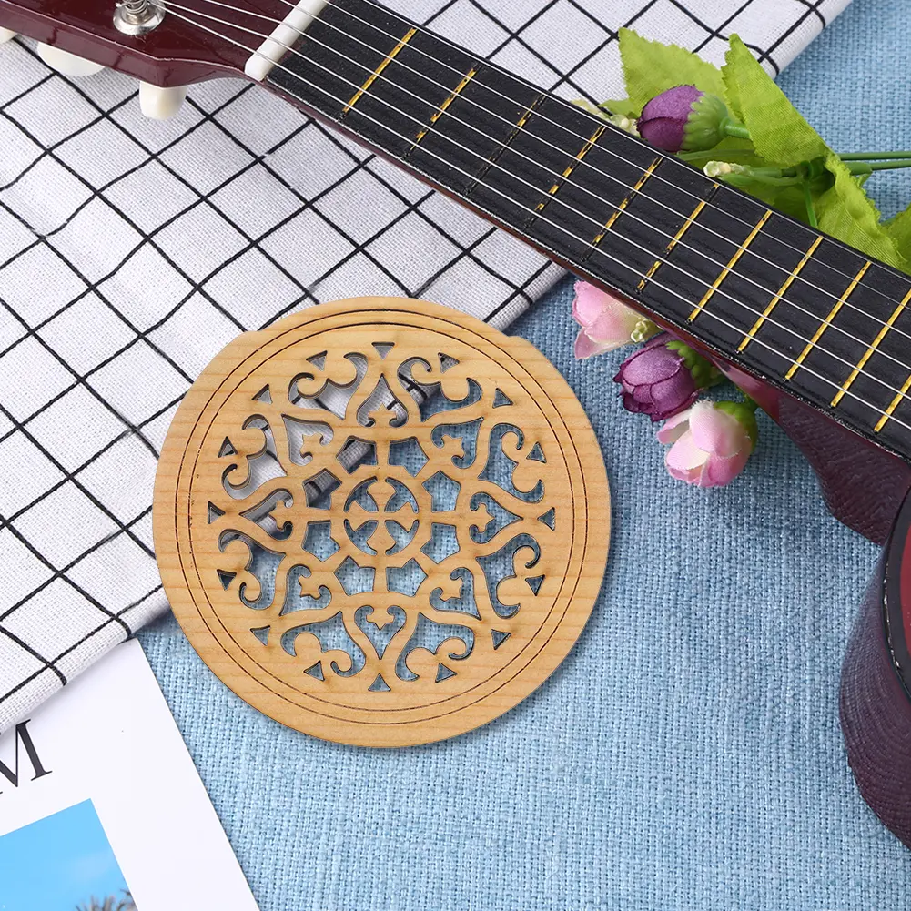 Guitar Soundhole Cover Anti-howling Block Feedback Buffer Guitar Hole Cover for 40/41 Inch Acoustic Guitar