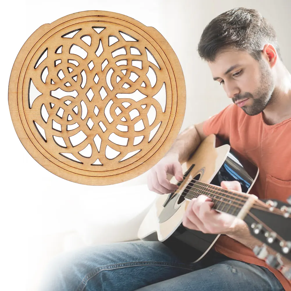 Guitar Soundhole Cover Anti-howling Block Feedback Buffer Guitar Hole Cover for 40/41 Inch Acoustic Guitar