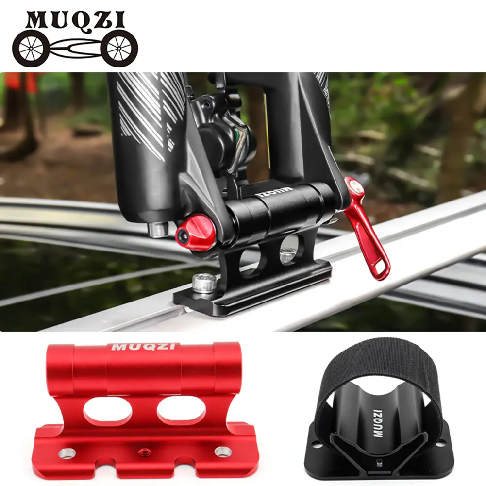 MTB Road Bike Car Carry Bicycle Fixed Front Fork Bracket Quick Release Fixed Mount Parking Holder Rack Adapter