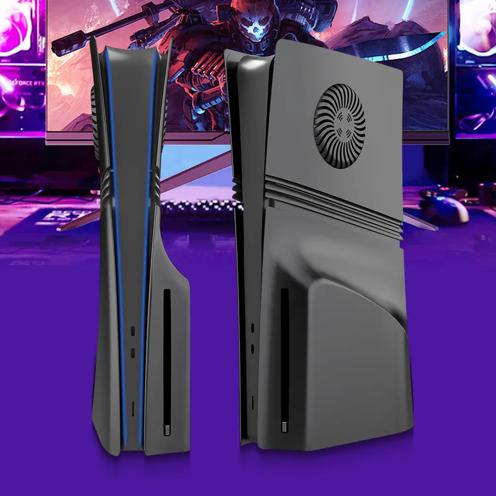 Face Plate Console Cover ABS Hard Case Dustproof Side Plate Shell Protective Shell Case for PS5 Pro Disc/Digital Edition Console