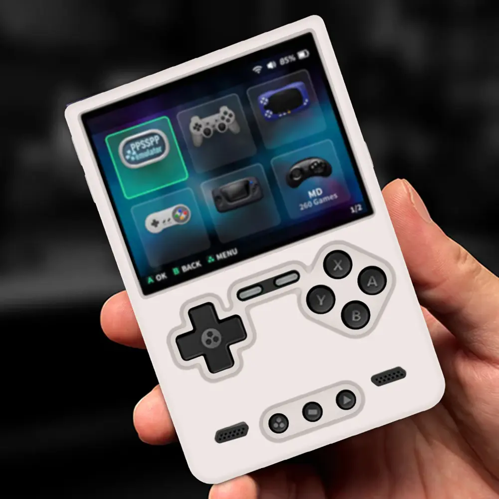 Silicone Protective Cover Shockproof Protector Shell Sleeve with Lanyard Soft Skin Cover Case for Trimui Brick Game Accessories