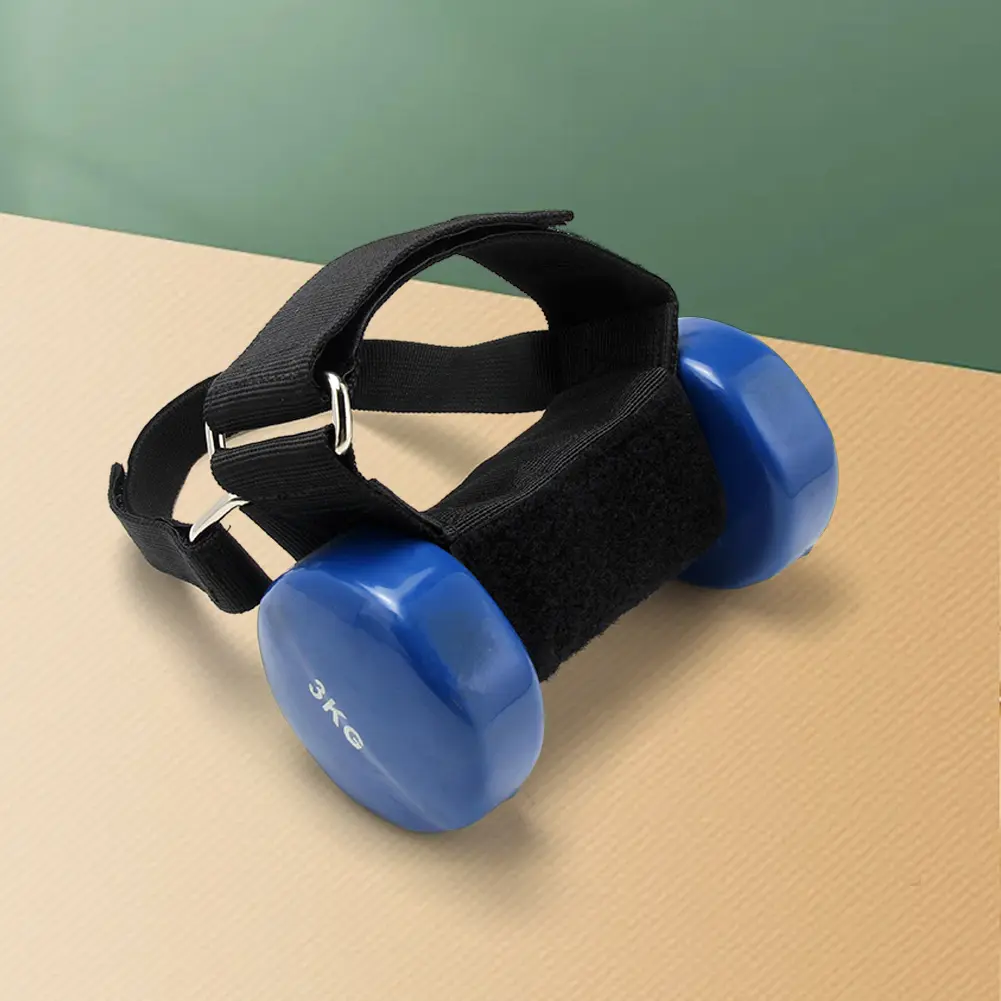 Dumbbell Ankle Strap Tibialis Trainer with Hook and Loop Fastener Feet Dumbbell Attachment for Leg Muscles Strength Training