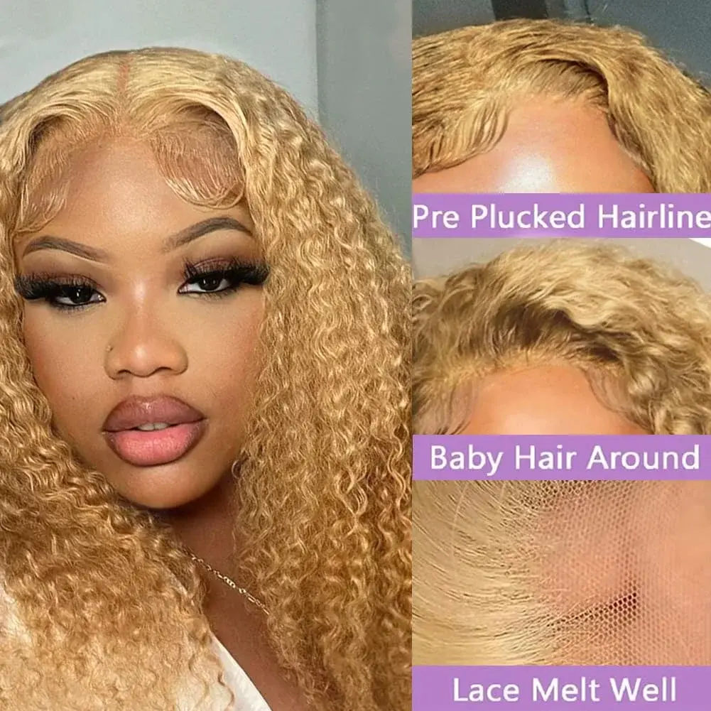 Silkwave Honey Blonde Lace Front Curly Wigs Human Hair 13x4 Deep Wave 13x6 Hd Lace Frontal Wigs For Women 30 Inch Colored Wigs
