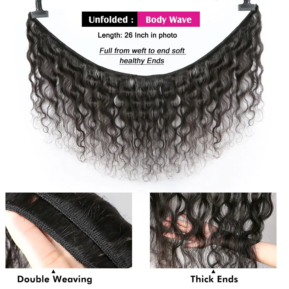 Silkwave Body Wave Bundles Human Hair Brazilian Hair Weave Bundles 100% Natural Black Human Hair Extensions 1 3 4 Bundles