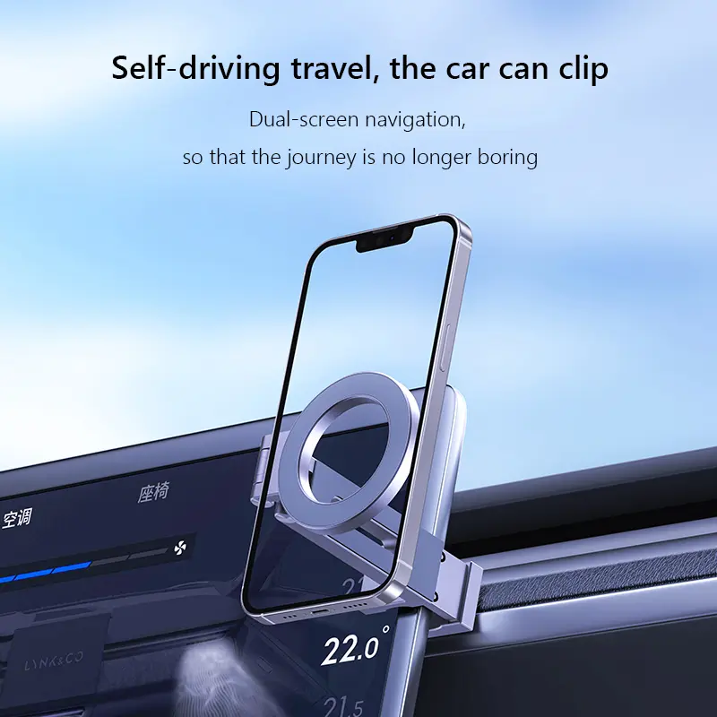 Magnetic Airplane Phone Holder Travel Essentials 360° Flexible Rotation Cellphone Mount Adjustable for iPhone 15 Samsung Xiaomi