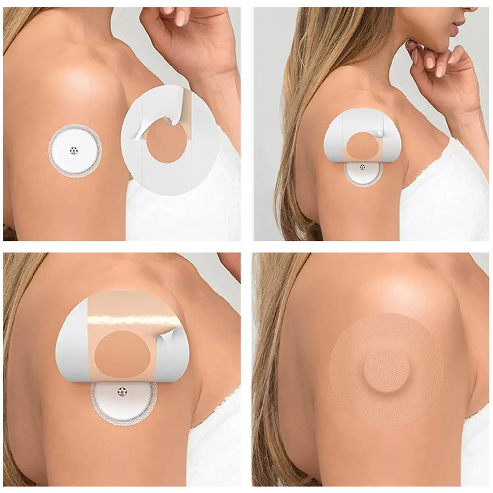 10Pcs Sensor Patches Adhesive Fixed Patches Latex Hypoallergenic Waterproof Sweat-absorbentBreathable Stickers