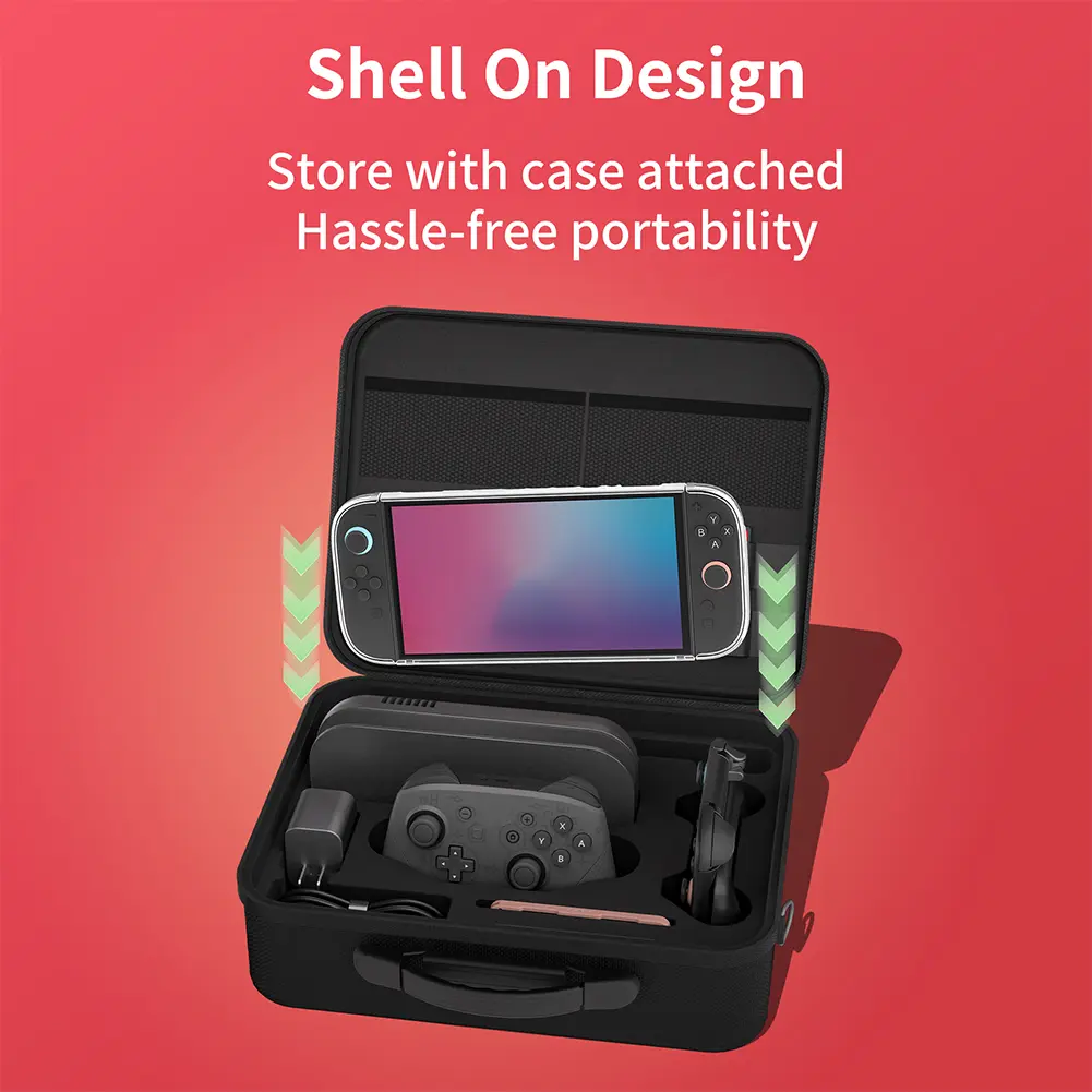 Portable Storage Bag with Handle and Shoulder Strap Travel Case Waterproof and Shockproof Carry Case for Nintendo Switch2