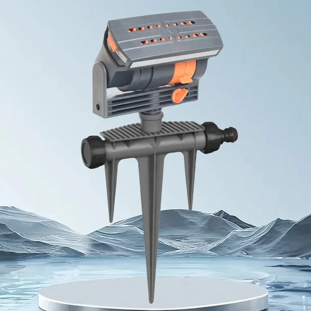 Oscillating Sprinkler Automatic Garden Sprinkler 16 Nozzles Lawn Swing Sprinkler Watering Device for Garden Lawn Patio