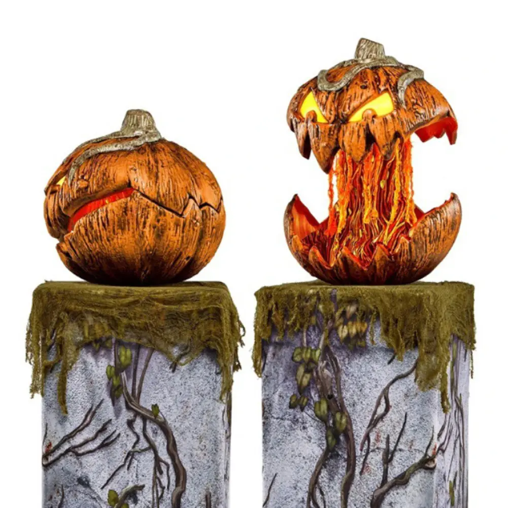 Halloween Pumpkin Lighting Unique LED Devil Pumpkin Lantern Halloween Evil Pumpkin Lamp Halloween Decoration