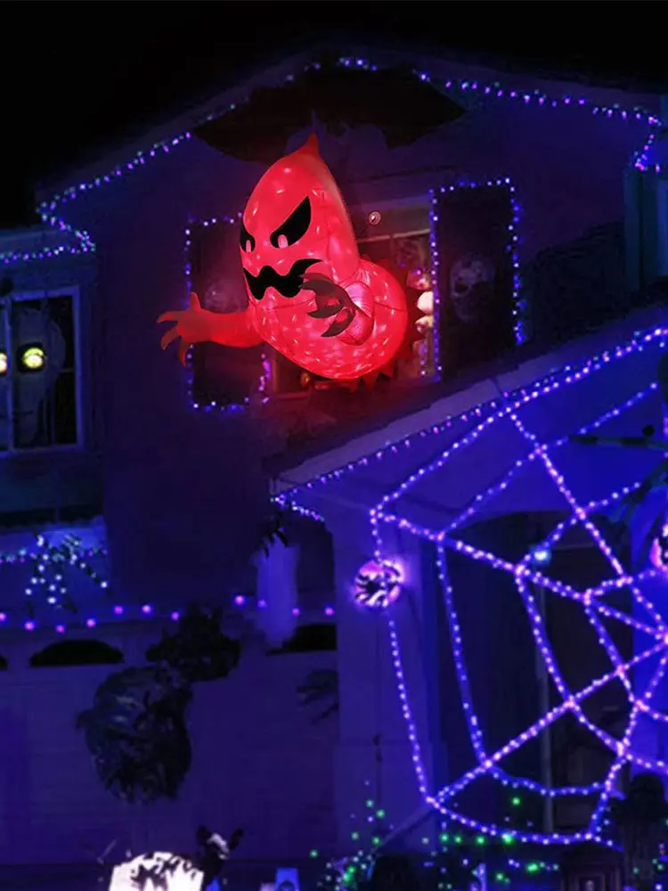 Halloween Inflatables Decorations Window Crasher Ghosts Foldable Balloon Table Ornament for Halloween Indoor Outdoor