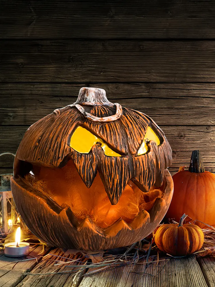 Halloween Pumpkin Lighting Unique LED Devil Pumpkin Lantern Halloween Evil Pumpkin Lamp Halloween Decoration