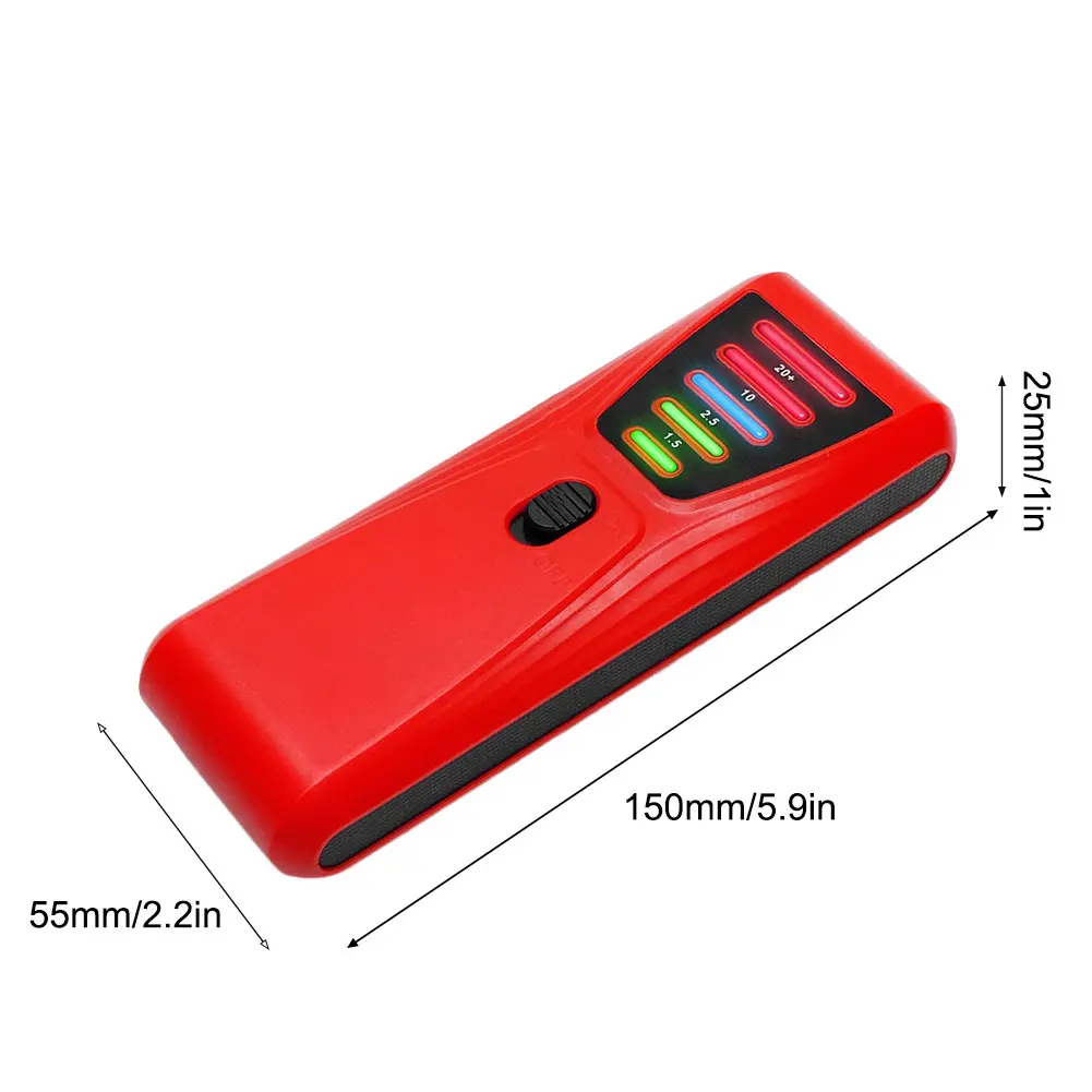 Handheld EMF Meter for Measuring Electrical Radiation with LED Light Ideal for Industrial and Home Use