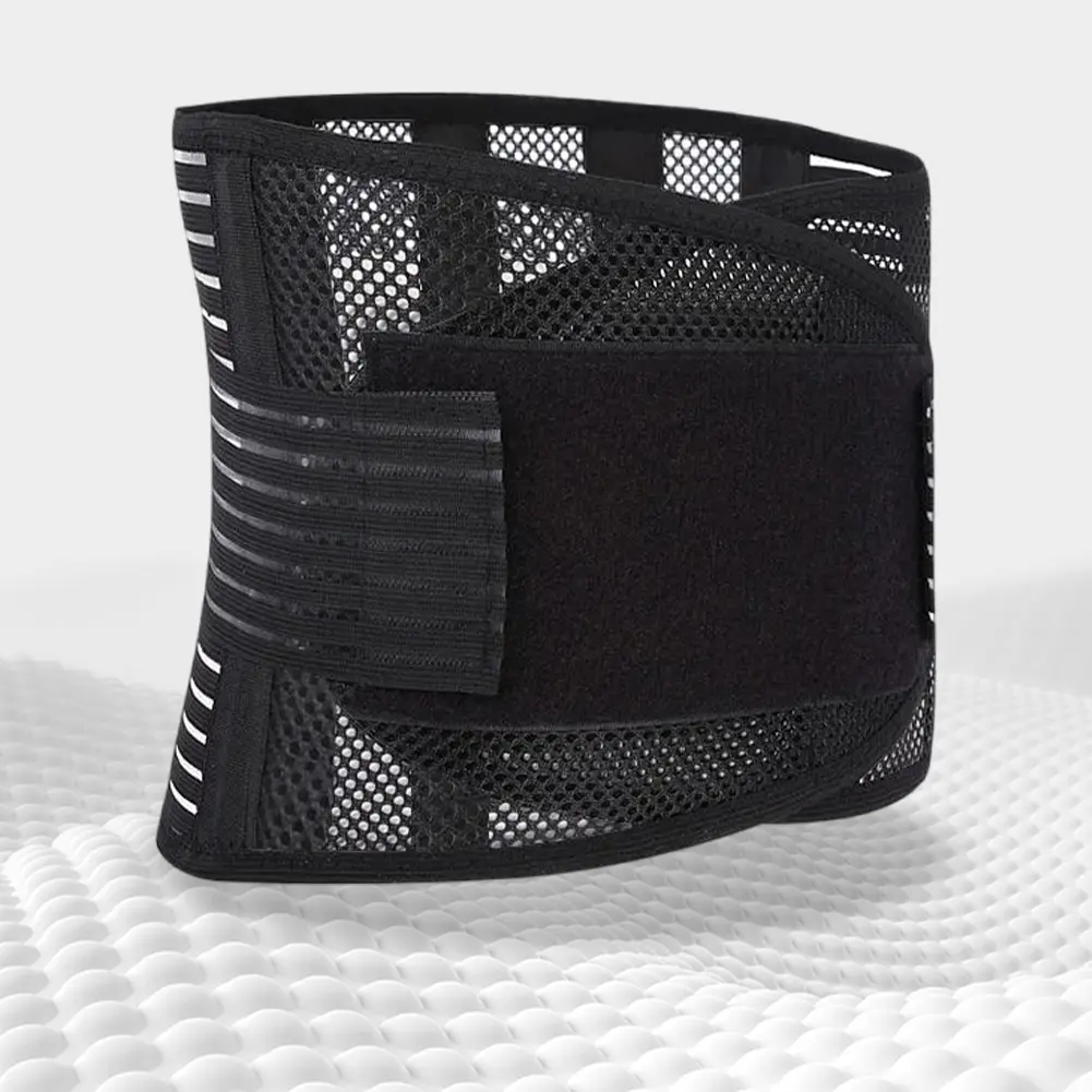 Back Brace Breathable Lumbar Support Belt Adjustable Straps Back Belt Lower Back Waist Brace for Back Sciatica Herniated Disc