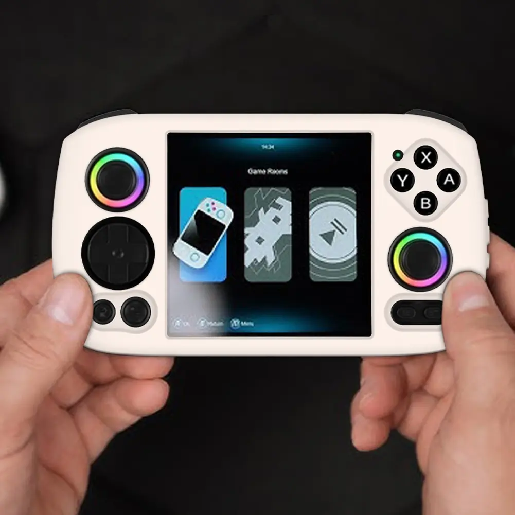 Silicone Shockproof Protective Case Anti-Scratch Soft Skin Cover Case Protector Cover for ANBERNIC RG Cube Handheld Game Console