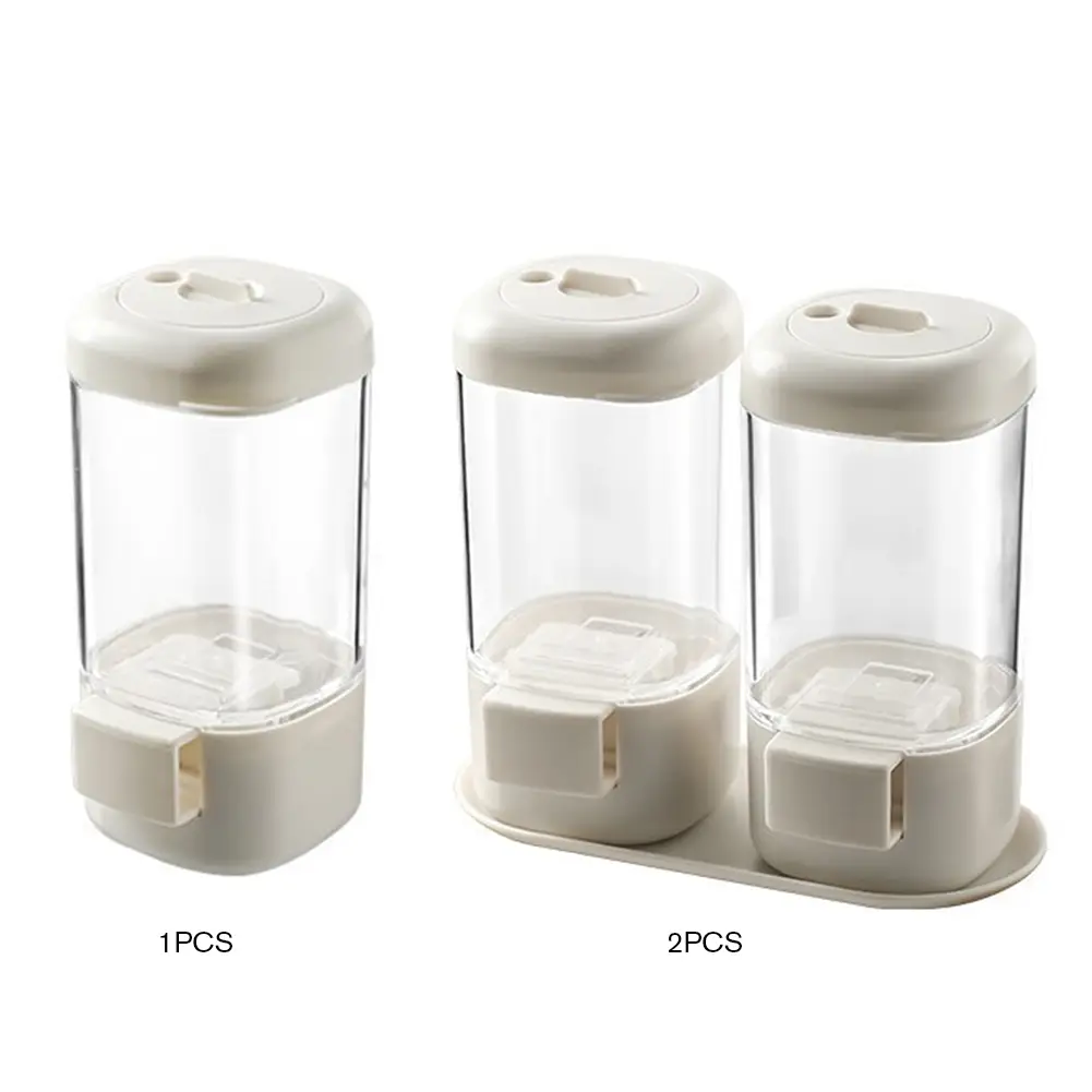 Quantitative Seasoning Bottle Moisture-proof Measuring Salt Dispenser Sealing Salt-Controlled Seasoning Shaker Kitchen Gadgets
