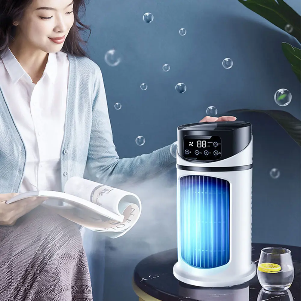 3 in 1 Personal Quiet Table Fan 6 Speeds Adjustable Circulation Wind Air Cooler Desktop Fan for Home Office Desktop