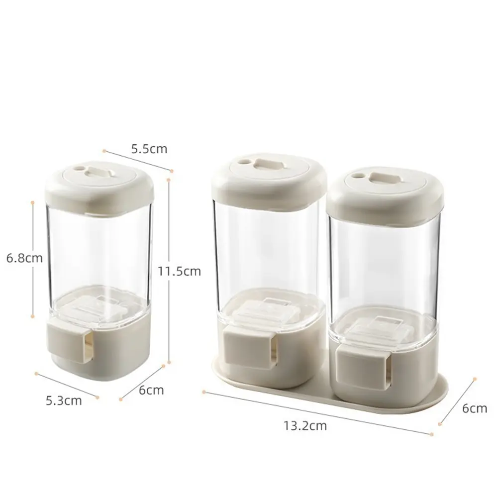 Quantitative Seasoning Bottle Moisture-proof Measuring Salt Dispenser Sealing Salt-Controlled Seasoning Shaker Kitchen Gadgets