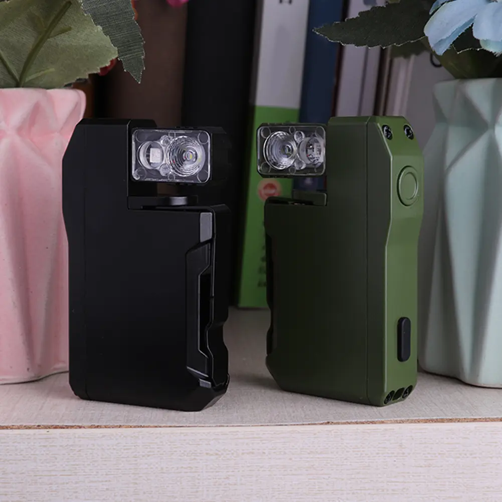 EDC Pocket Flashlight Mini Flashlight 400LM 180 Degree Rotating Flashlight IPX6 Waterproof LED Flashlight for Outdoor Emergency
