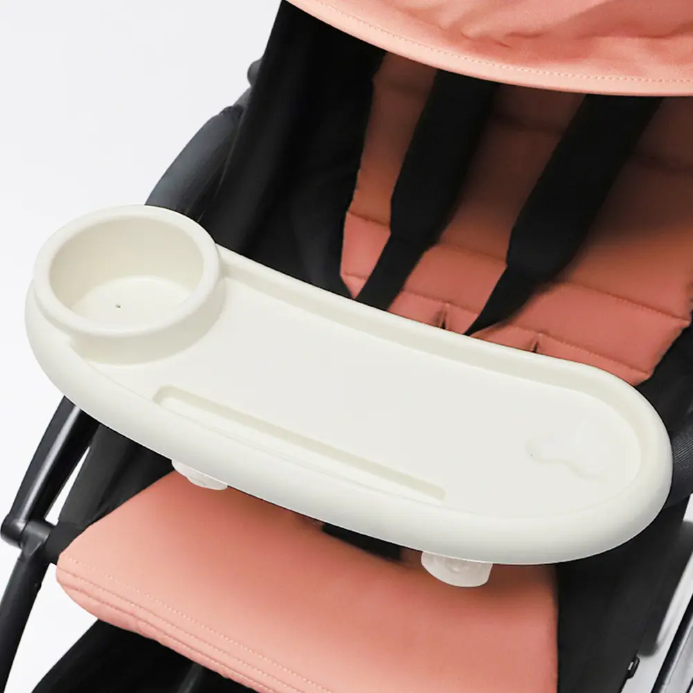 3 In 1 Infant Stroller Dinner Table Tray Removable Stroller Snack Catcher and Drink Holder for Stroller Accessories