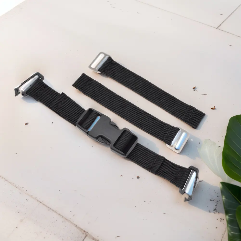 Backmount Fixed Strap Diving Backplate Strap Quick Release Scuba Diving Webbing BCD Sidemount Buckle for Underwater Equipment