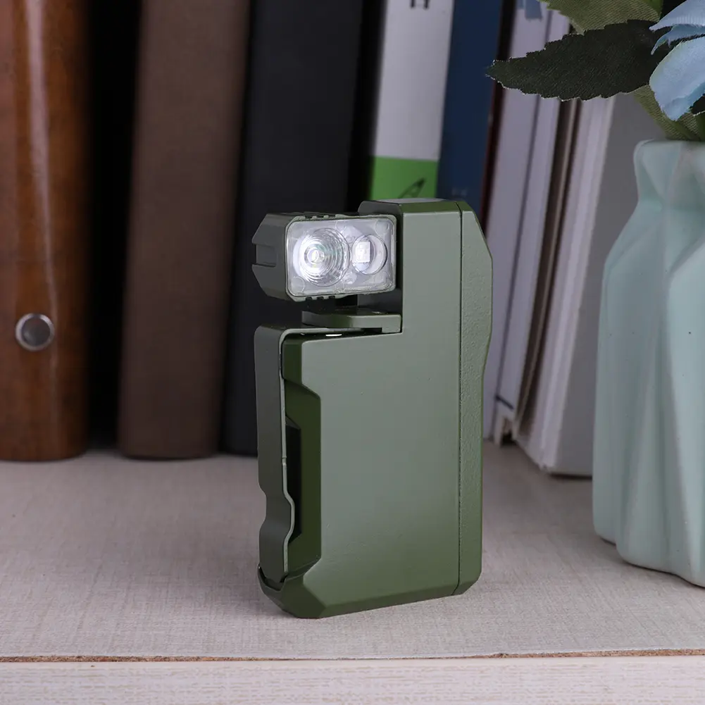EDC Pocket Flashlight Mini Flashlight 400LM 180 Degree Rotating Flashlight IPX6 Waterproof LED Flashlight for Outdoor Emergency