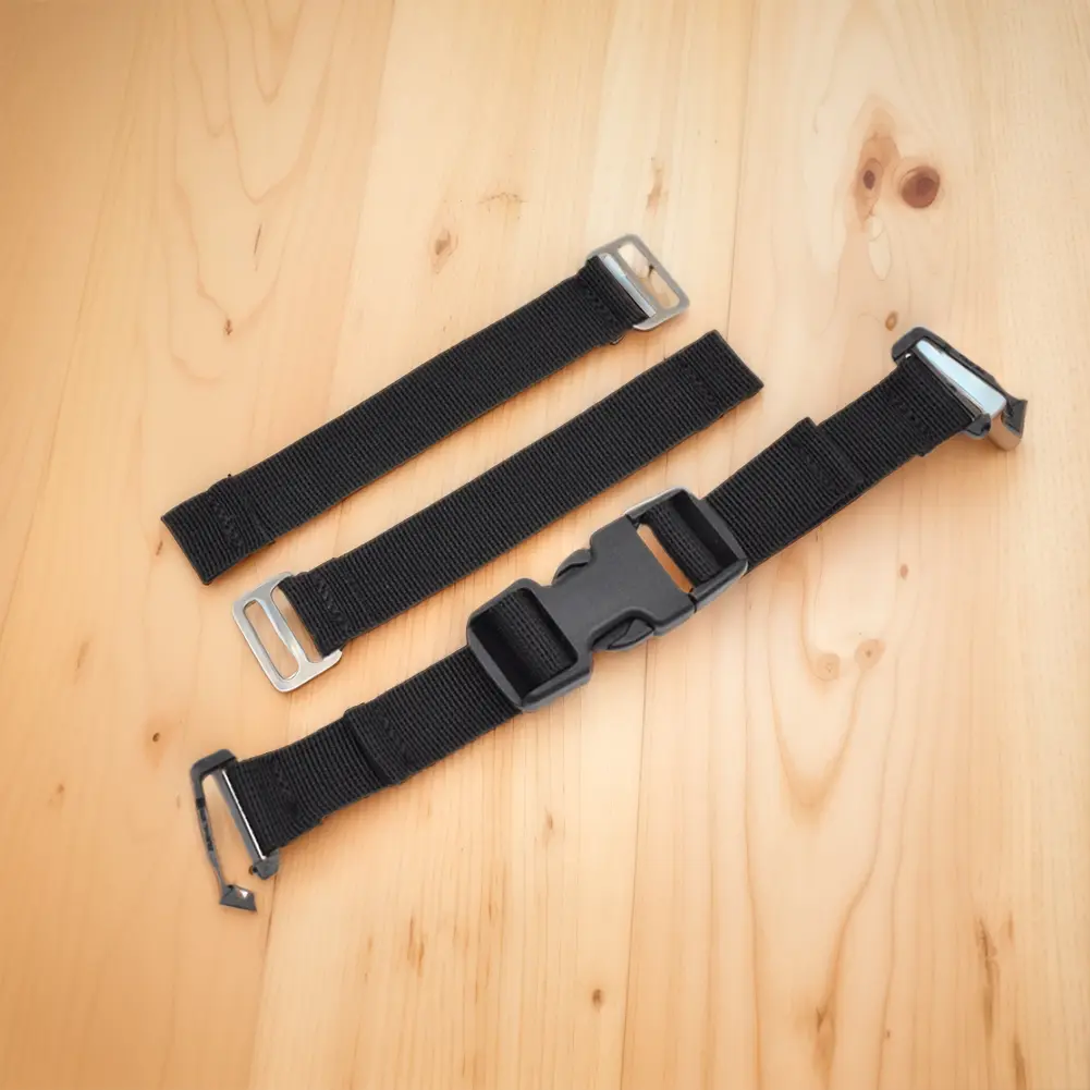Backmount Fixed Strap Diving Backplate Strap Quick Release Scuba Diving Webbing BCD Sidemount Buckle for Underwater Equipment