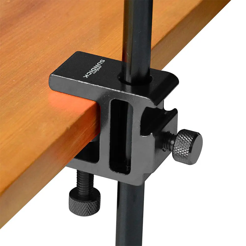 2pcs Light Stand Pole Table Clamp Clip Adjustable Lantern Stand Clip For Light Pole for Outdoor Camping Lantern Camera