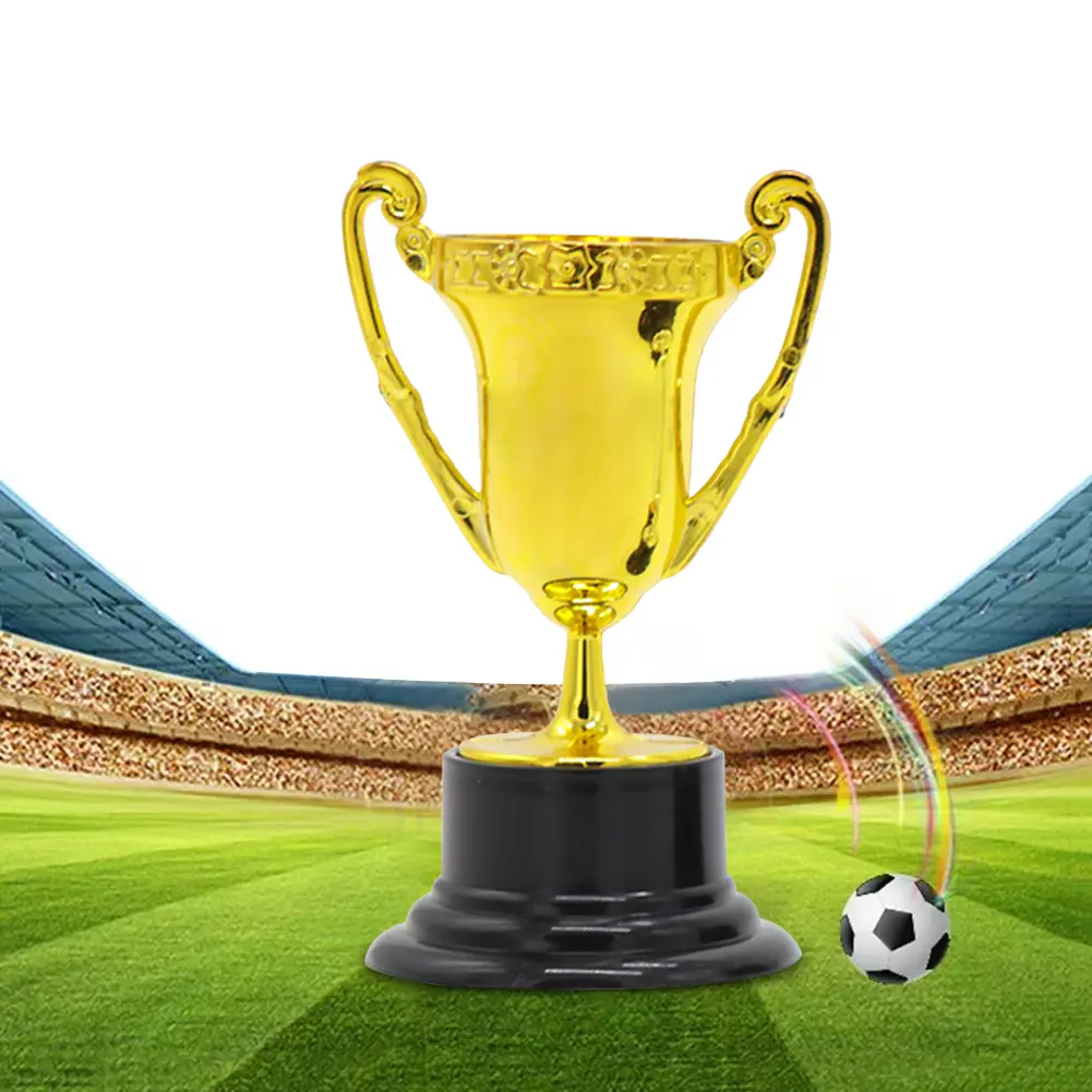 Gold Small Trophy Cups for Kids Plastic Golden Award Trophy Cup Gold Participation Trophy Cup For Party Favors Props Rewards