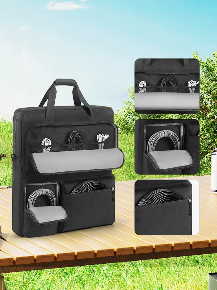 Solar Board Protective Handbag Waterproof Portable Protection Shoulder Bag Large Capacity for Portable Solar/BLUETTI 100W & 200W