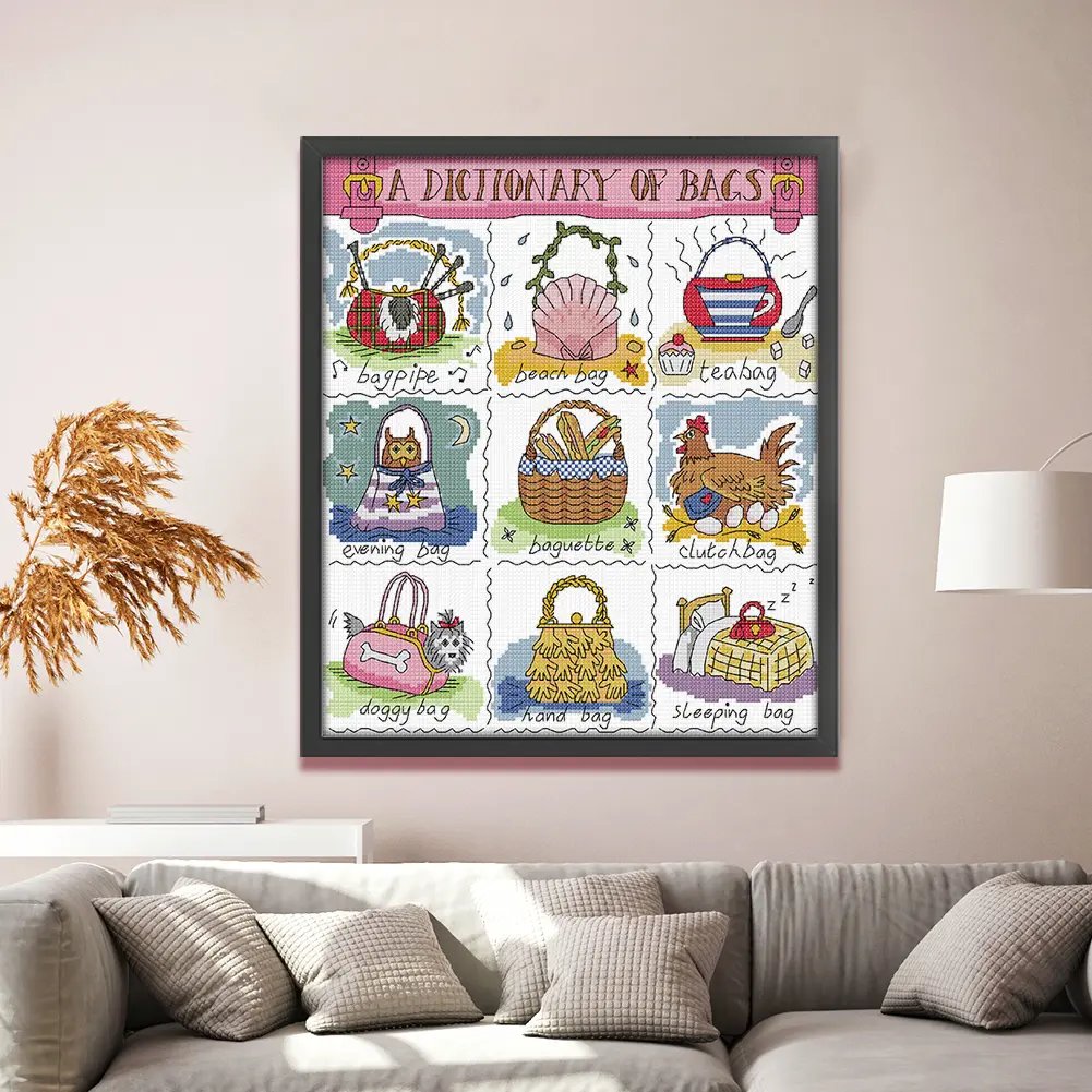 Partial Embroidery Eco-cotton Thread 14CT Printed Cross Stitch Kit Home Decor