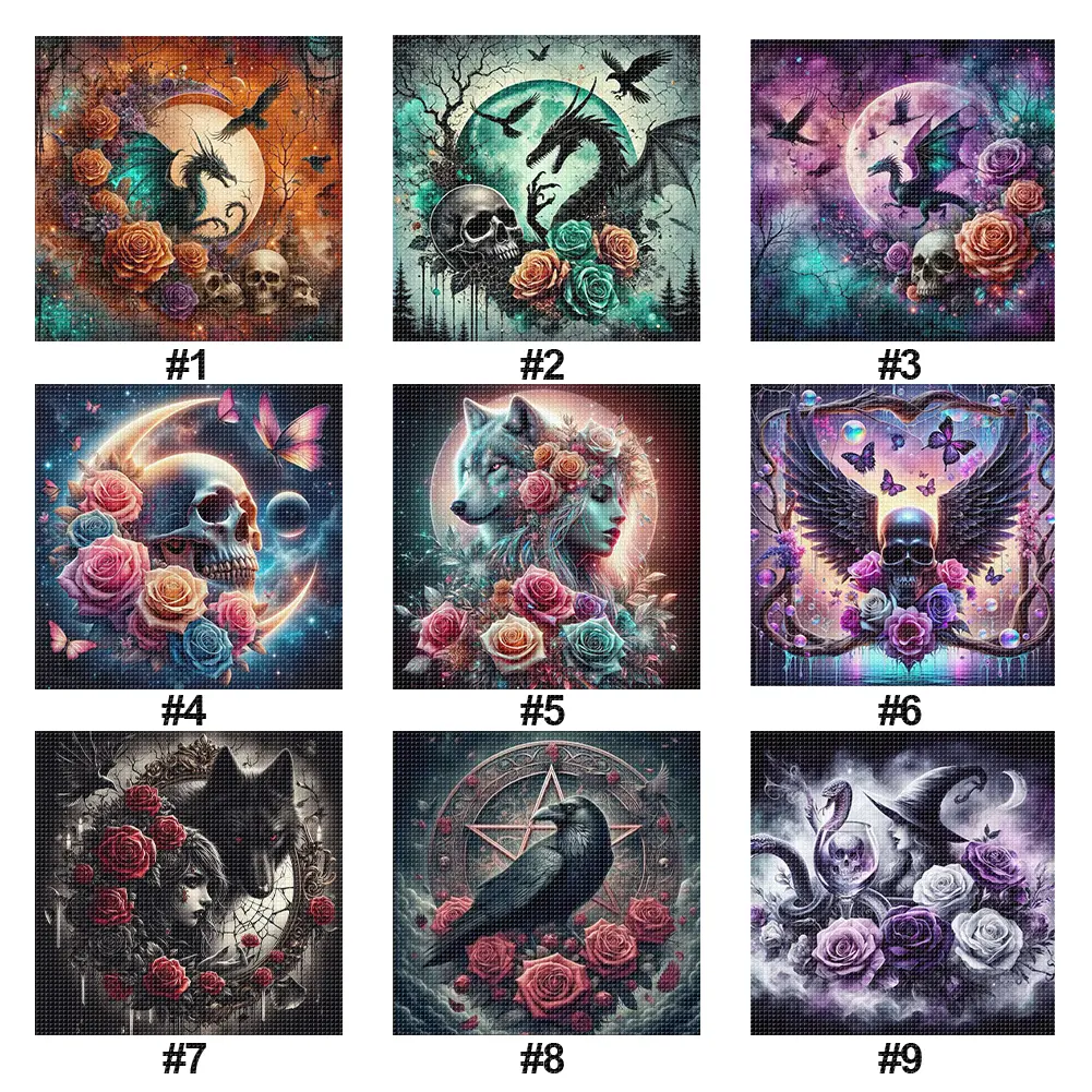 Printed Cross Stitch Kit 40x50cm DIY 11CT Embroidery Craft Set Home Decor