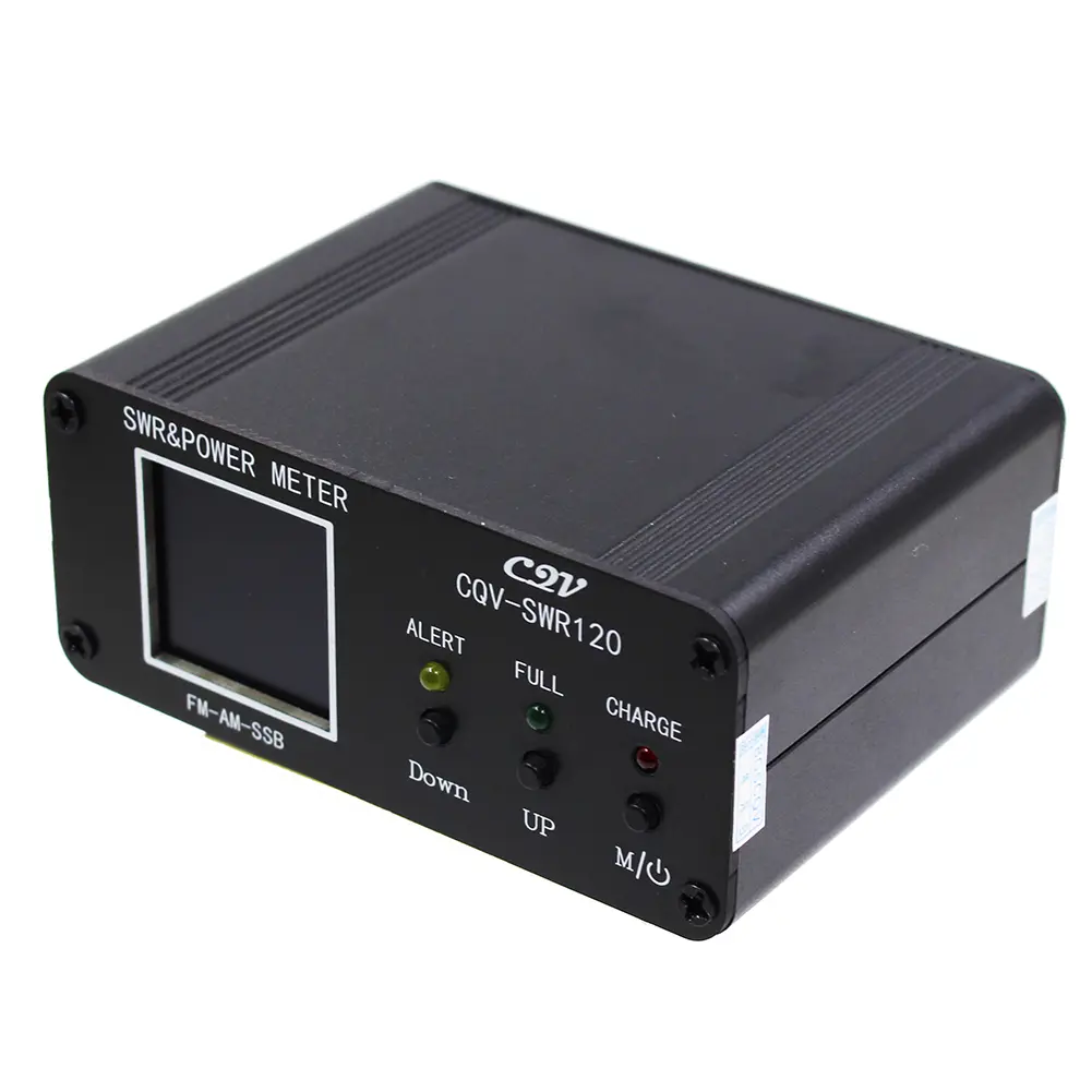 CQV-SWR120 SWR Power Meter 240 * 240 Full Color HD Display FM-AM-SSB Power Standing Wave Meter LED Indicator 120W 1.8-54Mhz