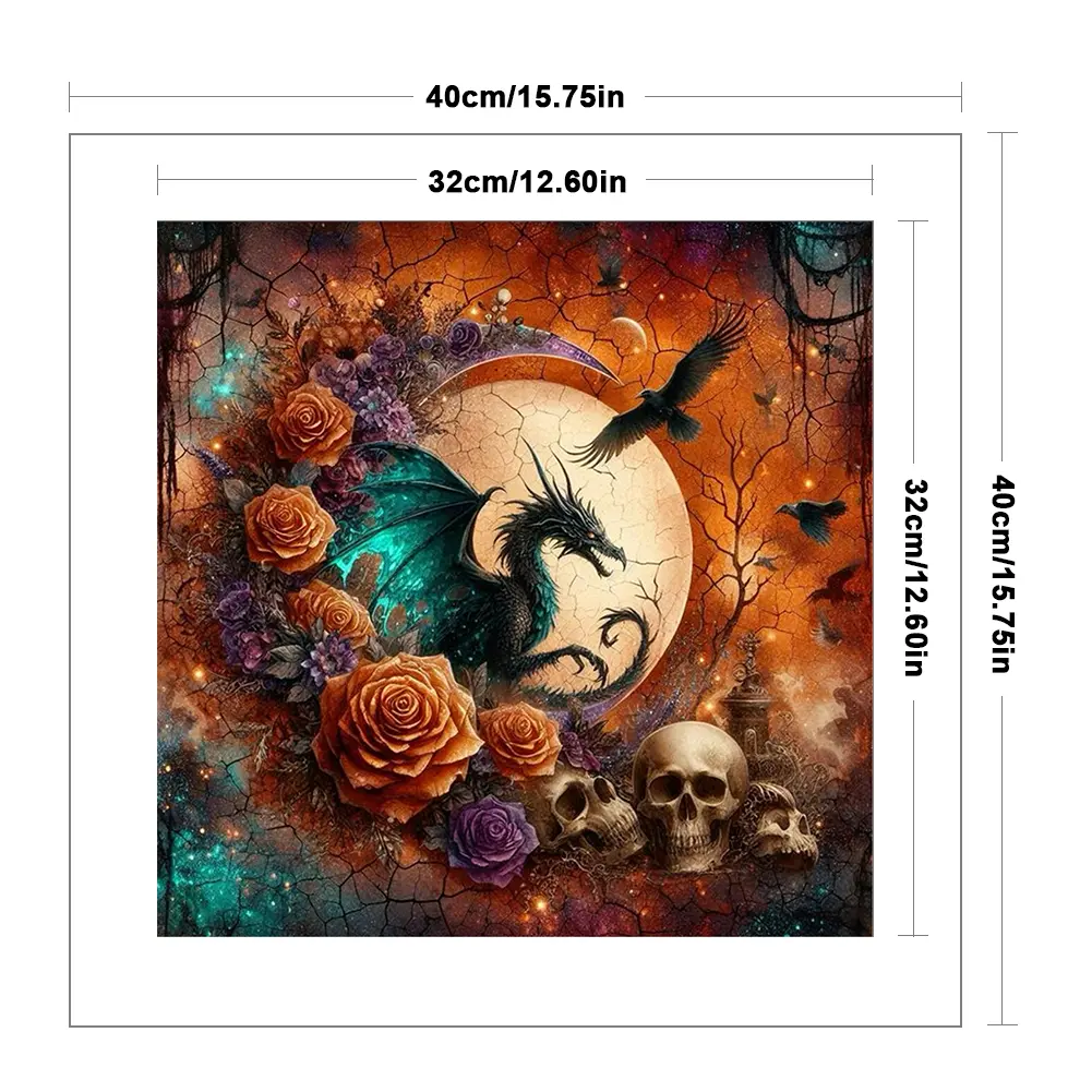 Printed Cross Stitch Kit 40x50cm DIY 11CT Embroidery Craft Set Home Decor