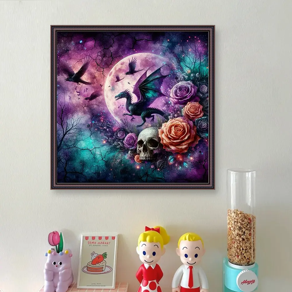 Printed Cross Stitch Kit 40x50cm DIY 11CT Embroidery Craft Set Home Decor