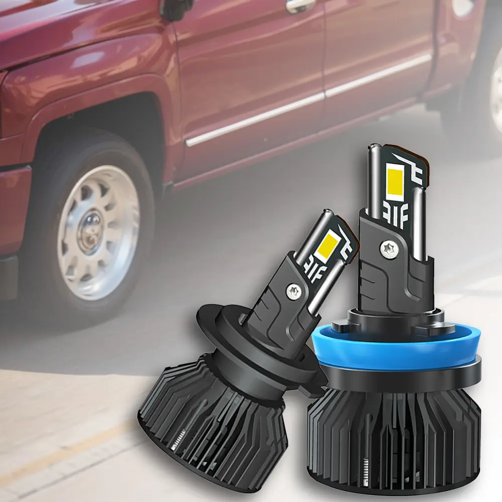 2Pcs LED Headlight Bulbs 200W 20000LM H11 Auto LED Lamp Fog Bulb IP68 Waterproof LED Headlamp DC 9-16V Fog Lamps 6000K