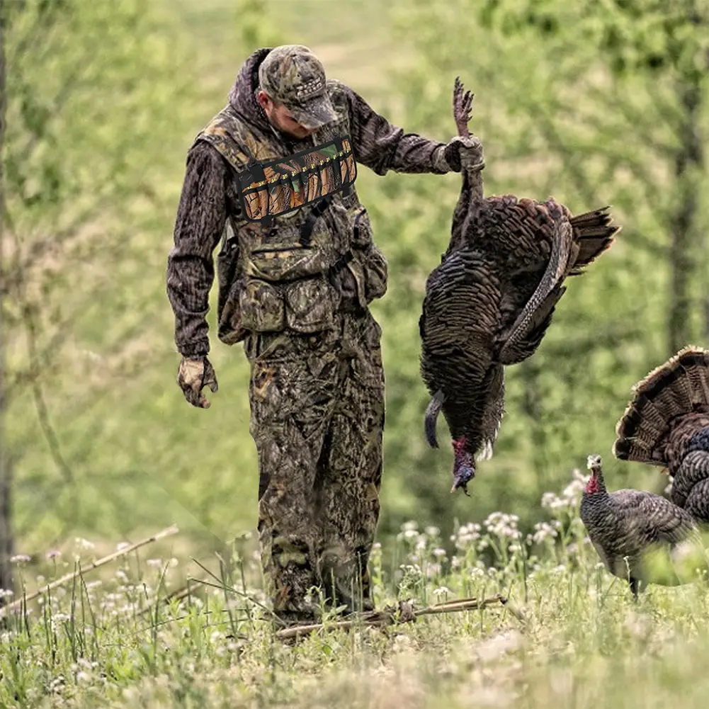 Waders Shell Holder Camo Neoprene Outdoor Waist Bag with 24 Shell Loops Storage Bag for Marsh Duck Hunting