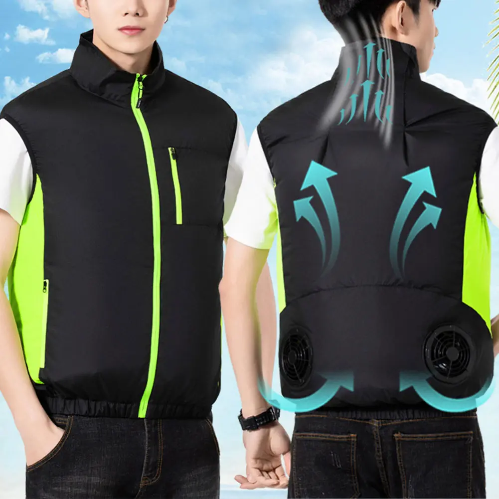 Summer Air-conditioned Clothes for Men Women Cooling Vest Hiking Clothes for High Temperature Work Fishing Vest