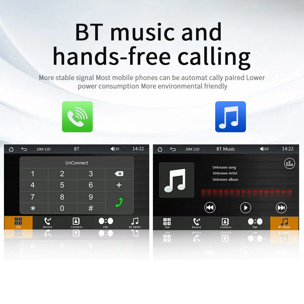 7.0 Inch Carplay Auto Car Radio 5.0 Bluetooth MP5 Player WiFi FM Radio HD Display Multimedia Video Player LED Camera Car Monitor