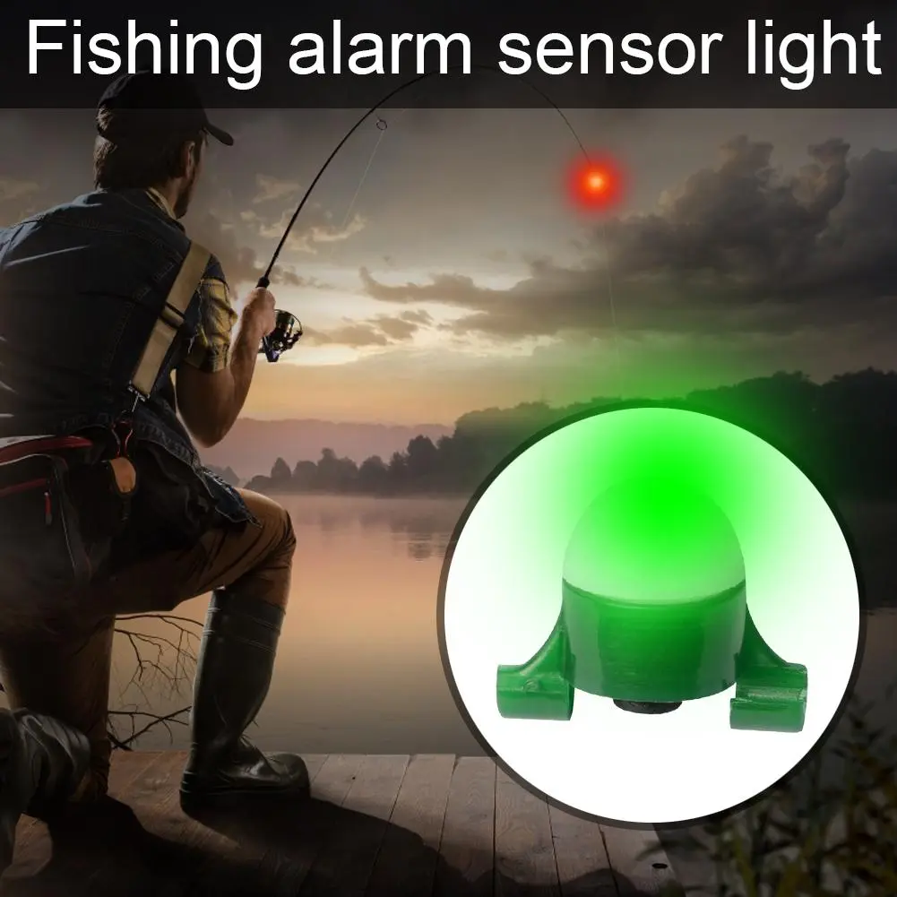 LED Fishing Alarm Night Fishing Bite Alarm Rod Tip Sensor Light Carp Accessories Outdoor Portable Easy Fishing Carrying