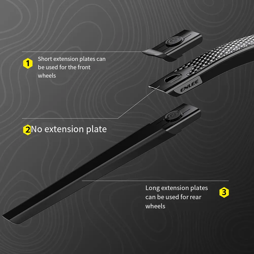 Bicycle Mudguard Strong Toughness Front Rear Tire Mud Guards Universal Road Bike Wheel Fenders for Front Rear Wheels Below 38mm