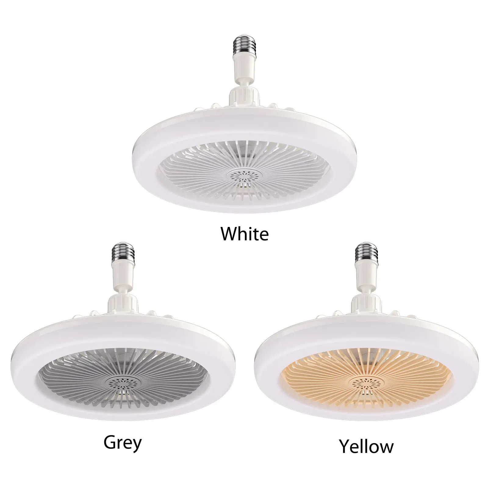 Aromatherapy Fan Lamp Universal E27 Light Holder Aroma Fan Ceiling Light with Remote Control 3-balde 3-gear Wind for Living Room